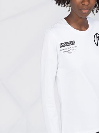 long sleeve logo-print top展示图