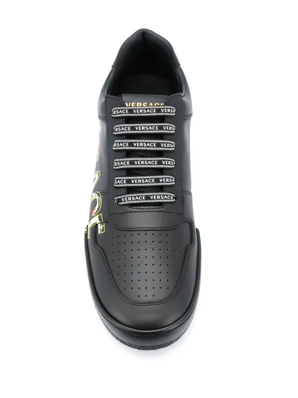versace leather sneakers