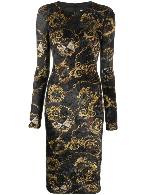 versace velvet dress