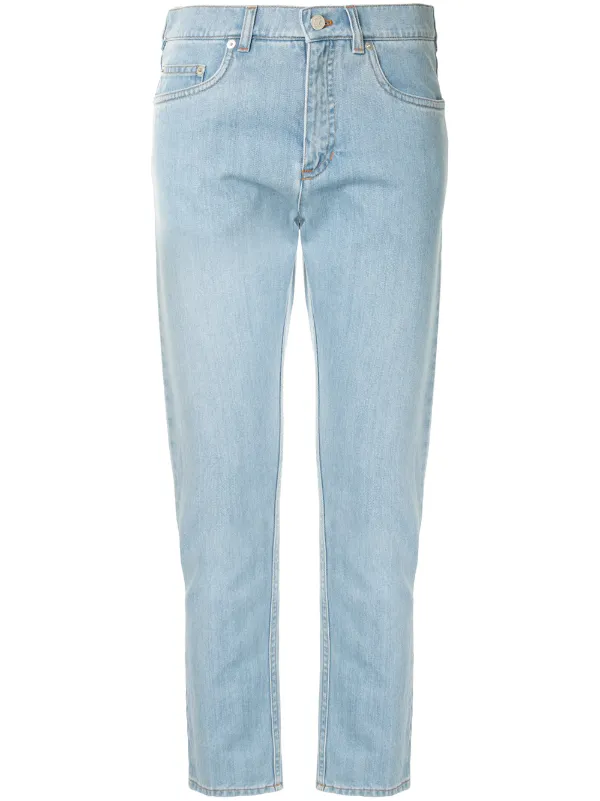 straight fit high waist jeans