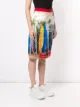 Nº21 surf-print pencil skirt