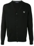 Fred Perry logo-embroidered cardigan - Blue