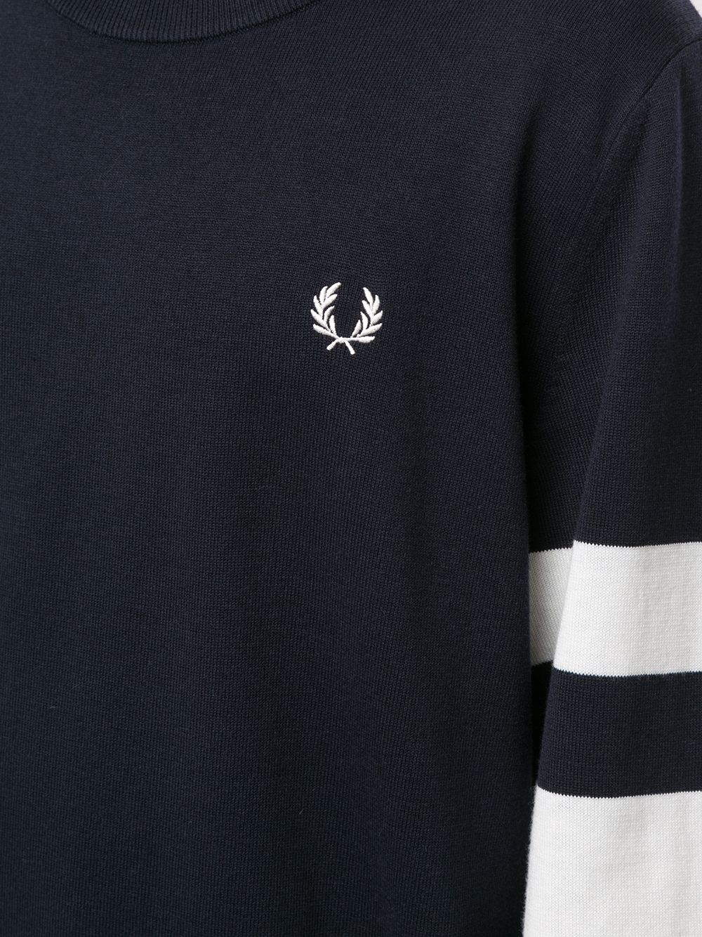 фото Fred perry пуловер с полосками и логотипом