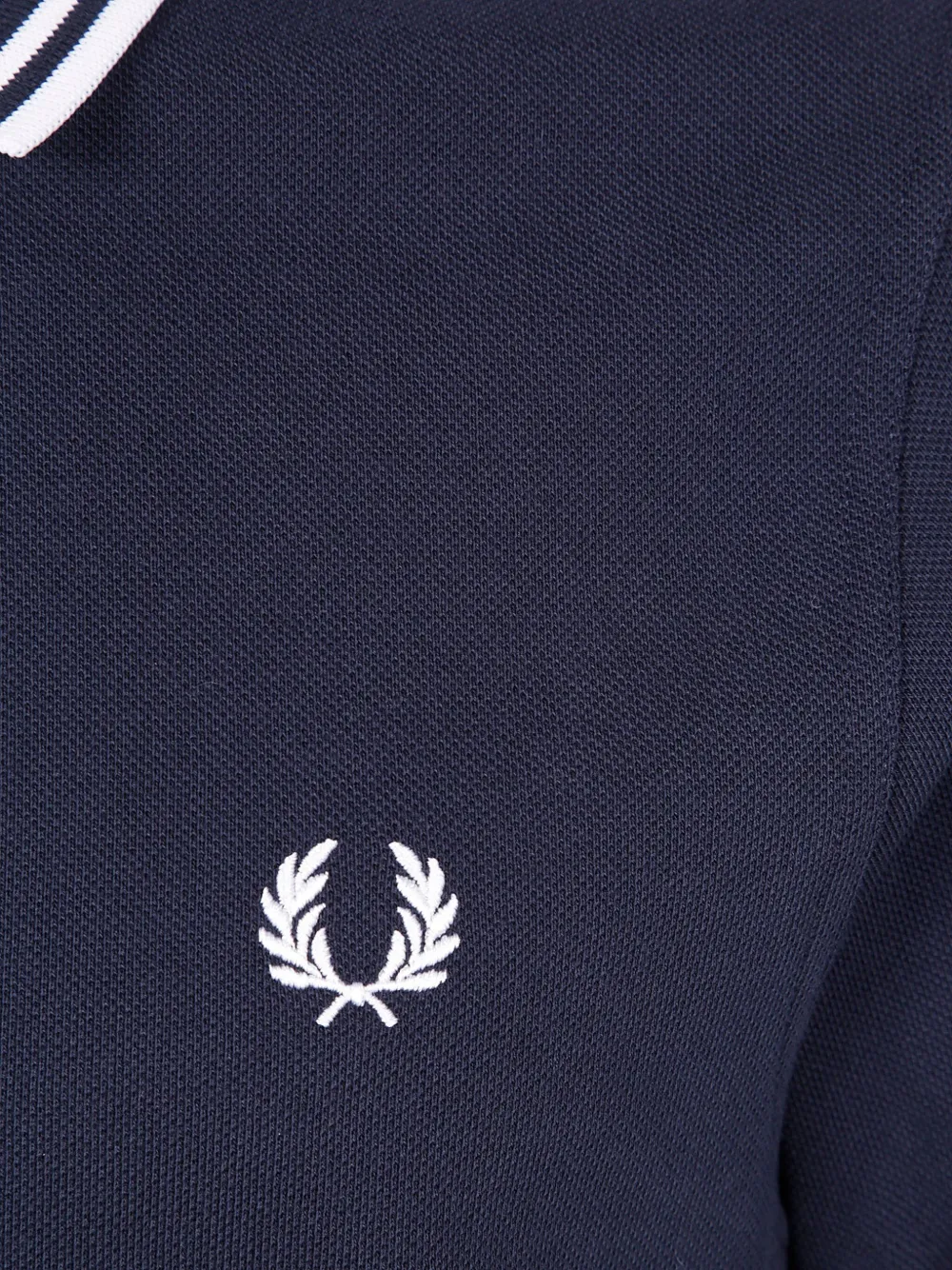  Fred Perry Poloshirt Mit Gestreiften Details   Blau 