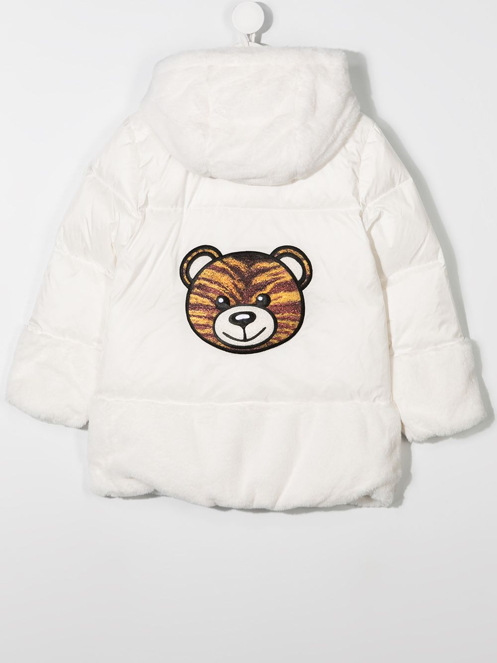 фото Moschino kids пуховик teddy bear с вышивкой