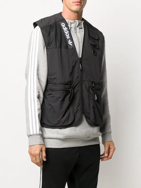 black adidas vest
