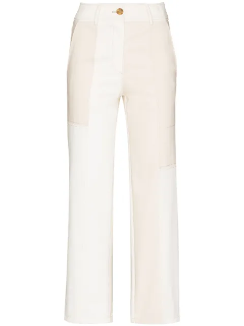 Rejina Pyo panelled straight-leg trousers