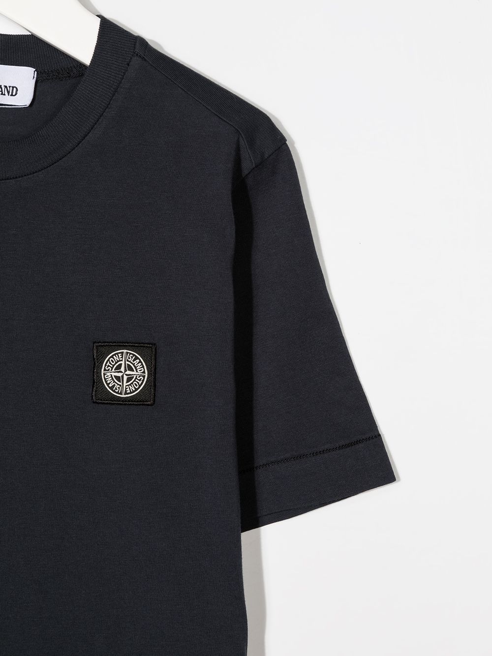 фото Stone island junior футболка с круглым вырезом и нашивкой-логотипом