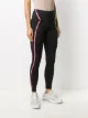 Puma contrast panel front zip leggings