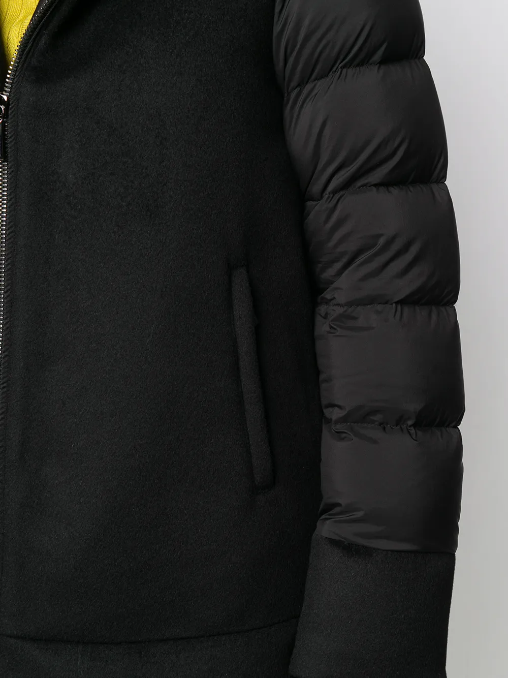 Moorer Gewatteerde jas Zwart