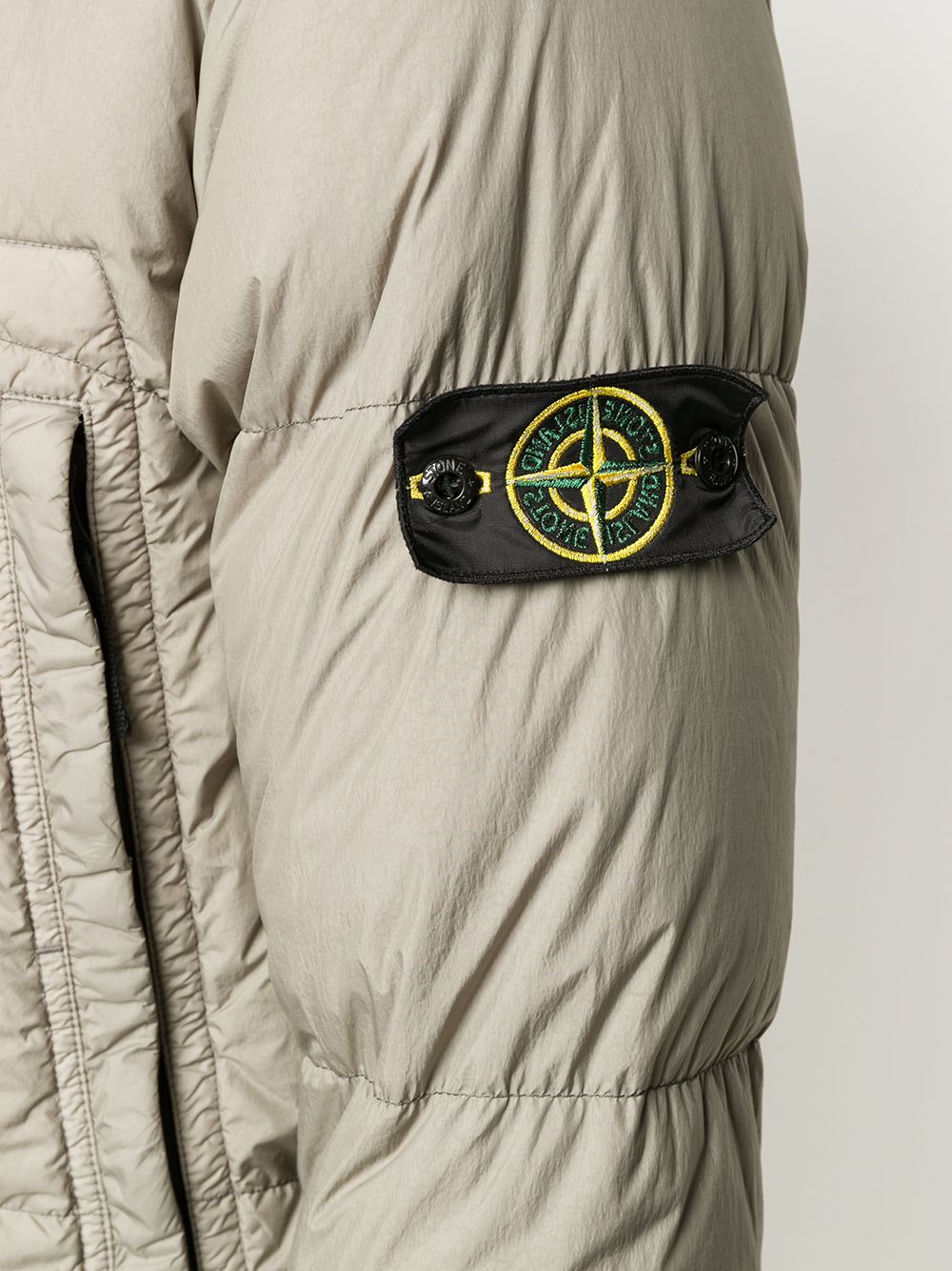 фото Stone island пуховик с капюшоном