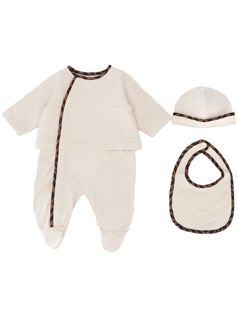 Fendi Kids Set trapuntato FF | toni neutri | Image 1