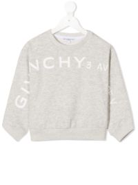 35%OFF！＜Farfetch＞ Givenchy Kids ロゴ スウェットシャツ - グレー画像