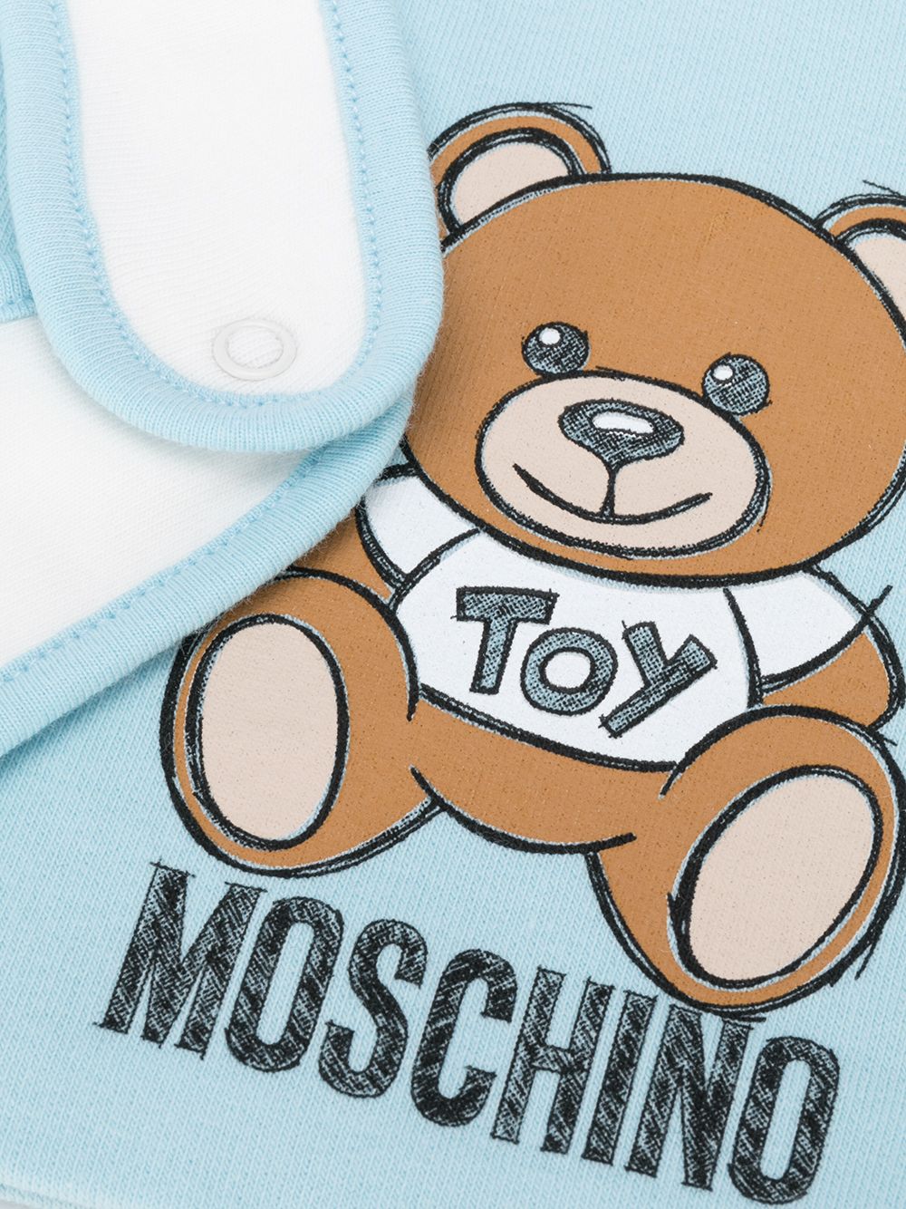 фото Moschino kids комплект teddy bear из шапки бини и нагрудника