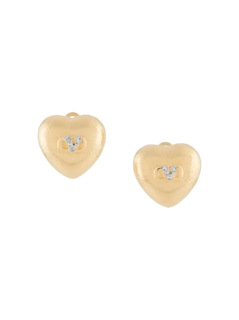 Valentino Garavani Pre-Owned 1980s heart-shaped clip-on earrings