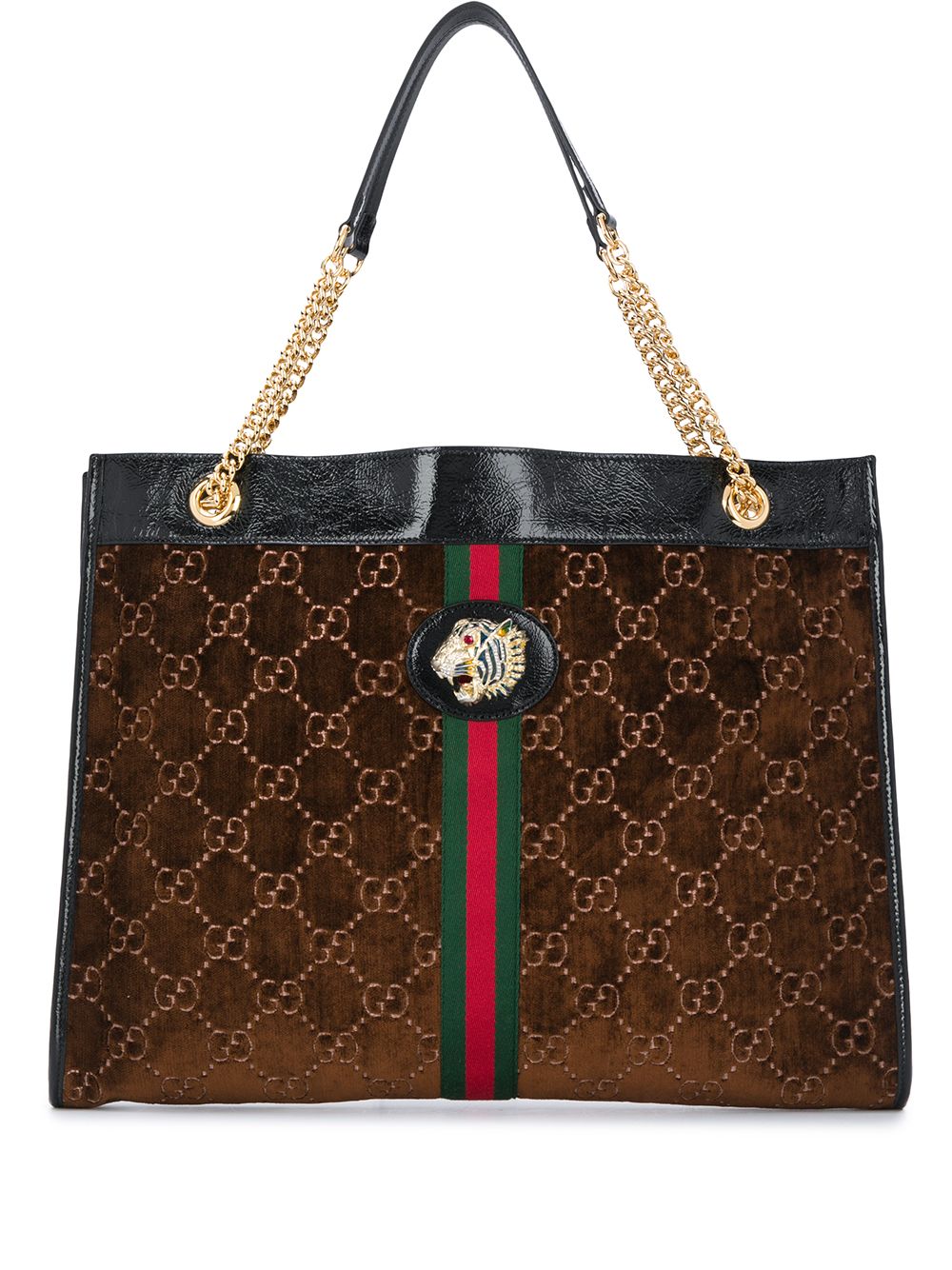 фото Gucci pre-owned большая сумка-тоут rajah 2019-го года