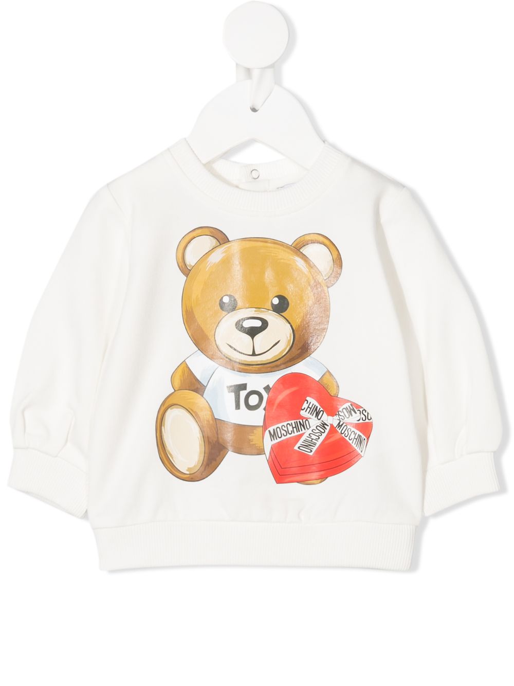 фото Moschino kids толстовка с принтом teddy bear