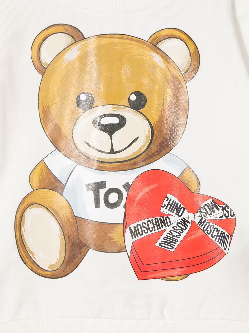 фото Moschino kids толстовка с принтом teddy bear