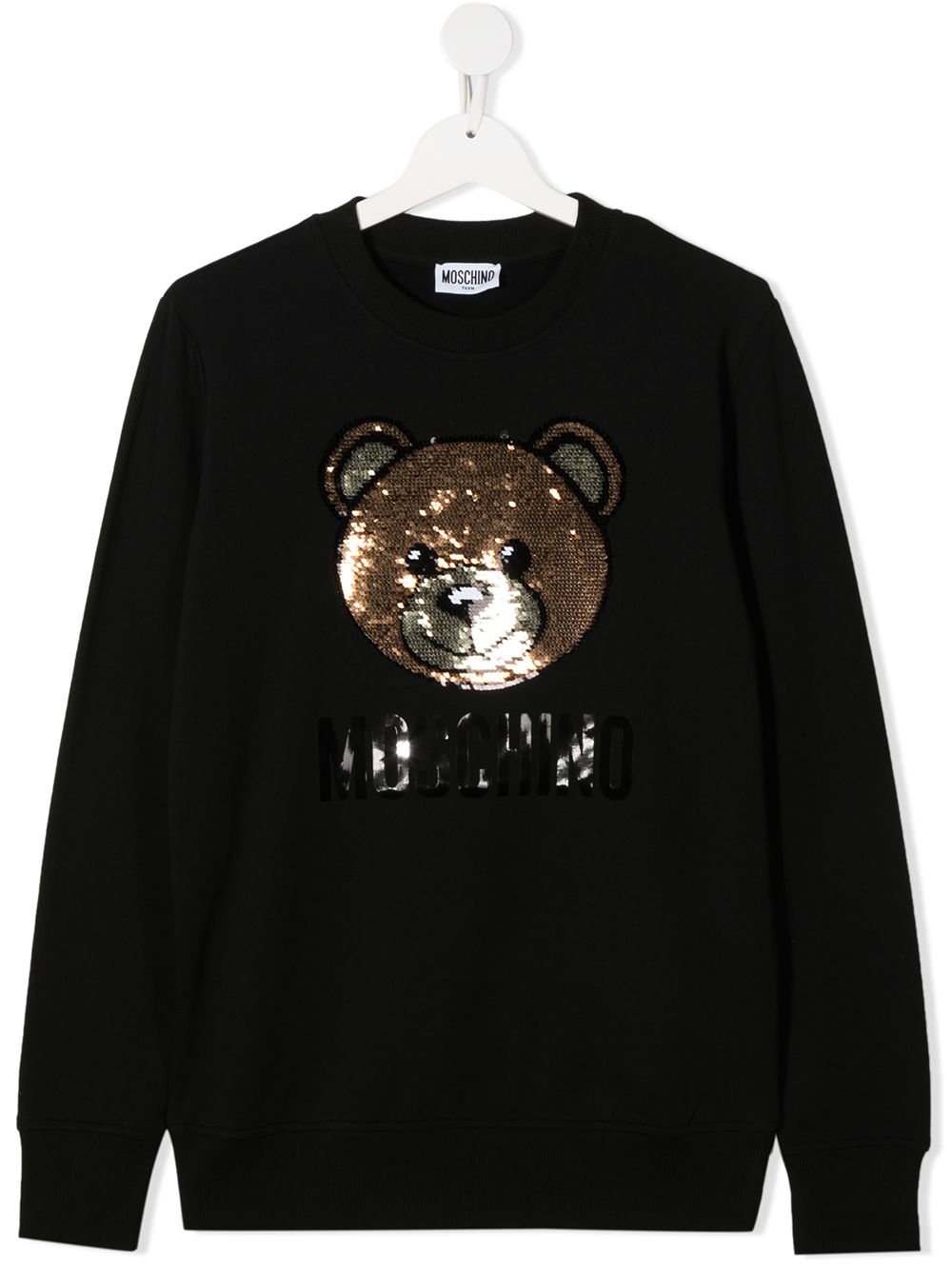 фото Moschino kids толстовка teddy bear с пайетками