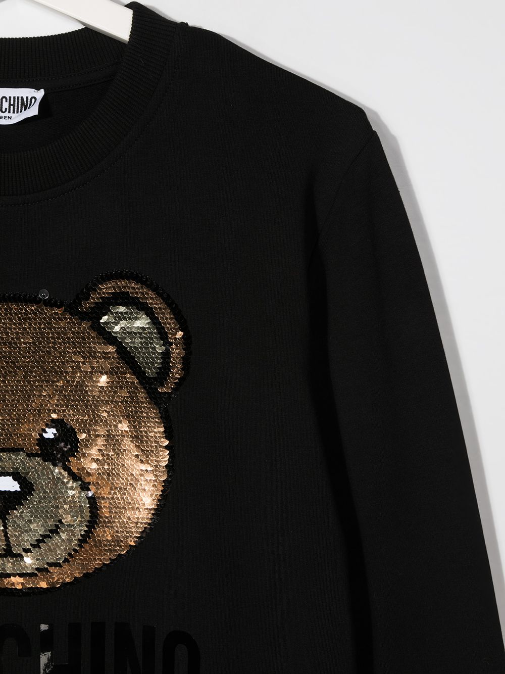 фото Moschino kids толстовка teddy bear с пайетками