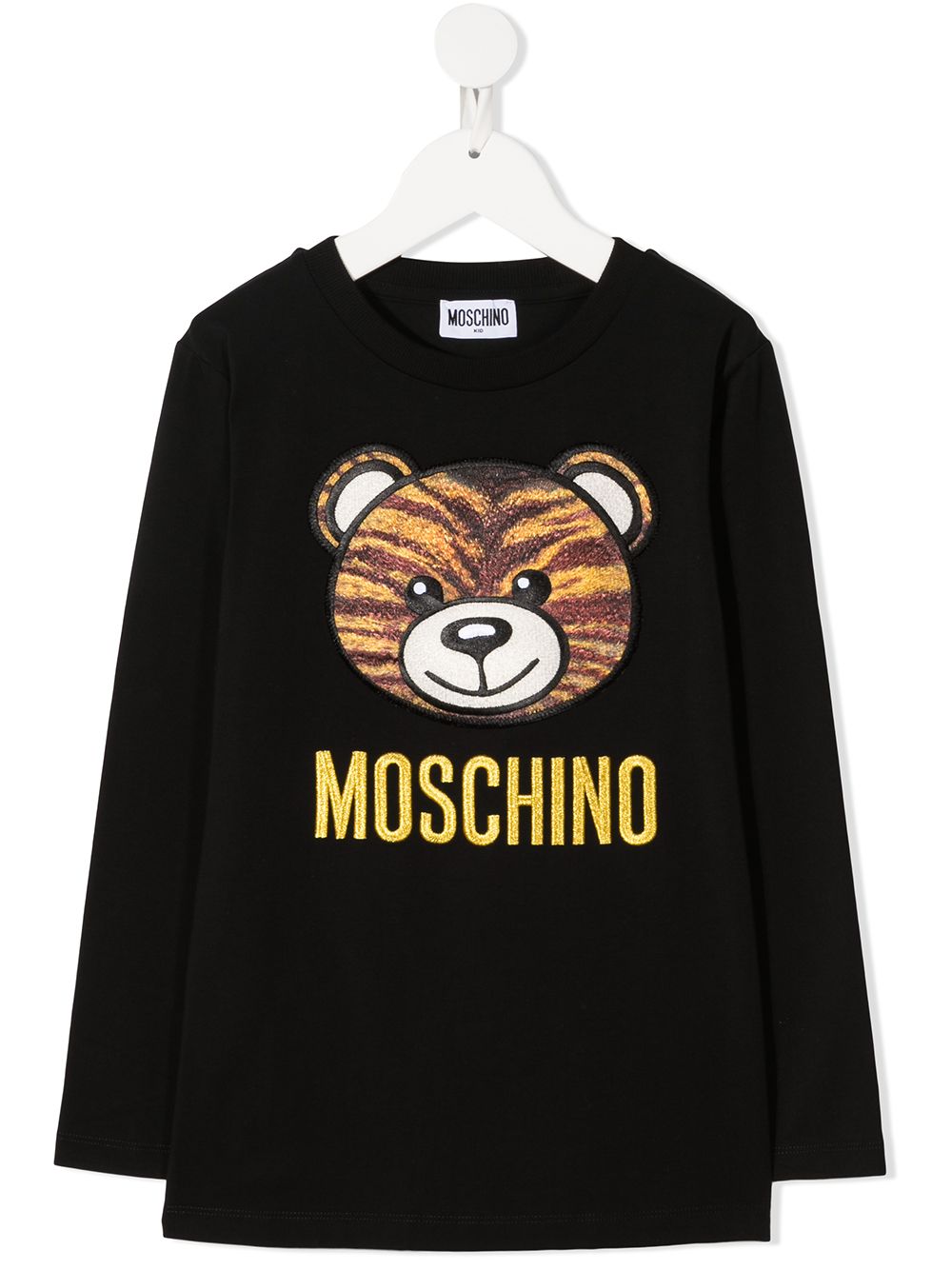 фото Moschino kids топ с декором teddy bear