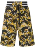 Versace Jeans Couture baroque track shorts - Black