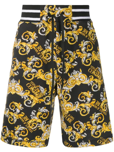 Versace Jeans Couture short à imprimé baroque