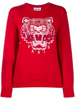 black and red kenzo jumper