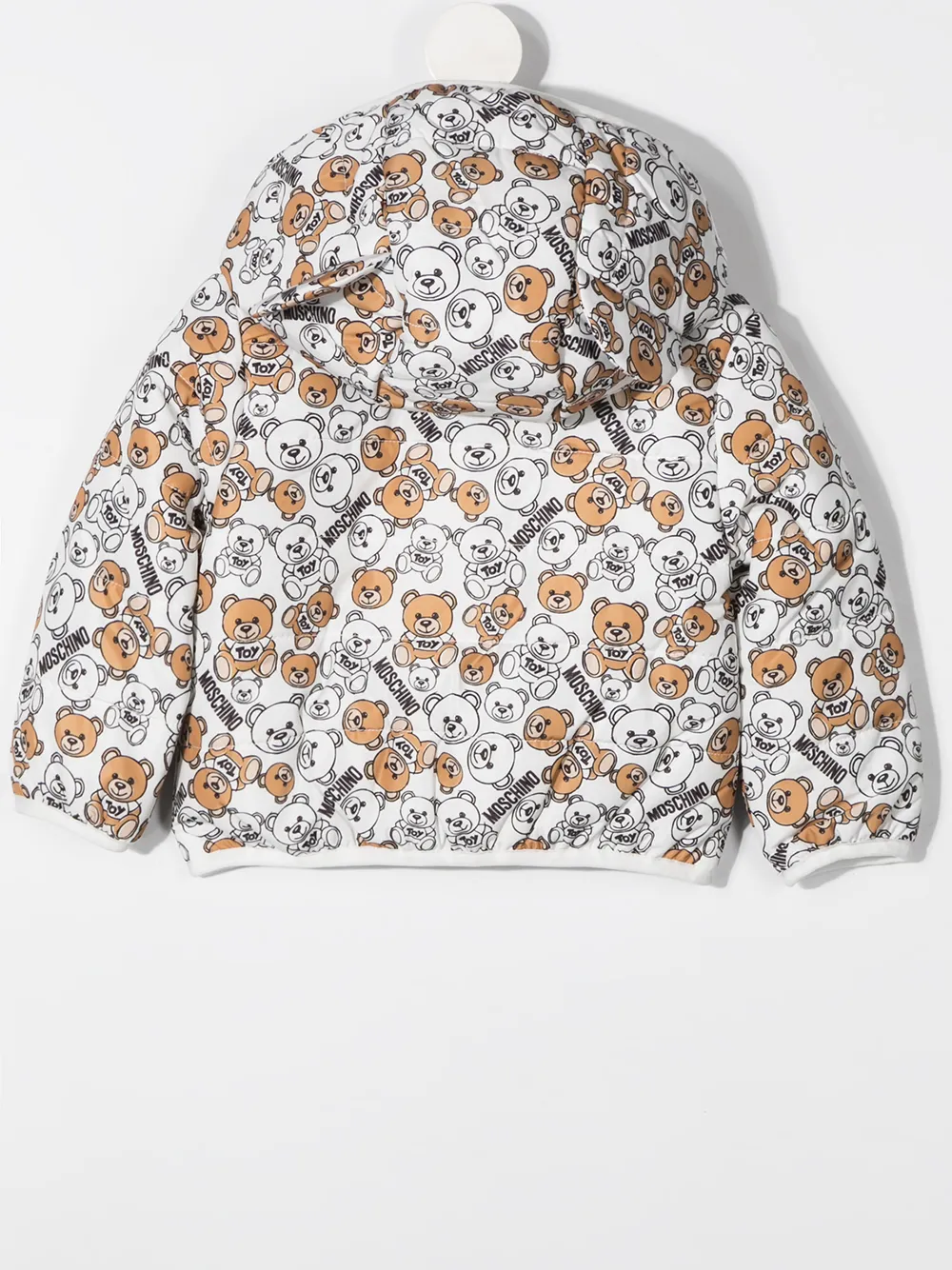 Moschino Kids Gewatteerd jack - Wit