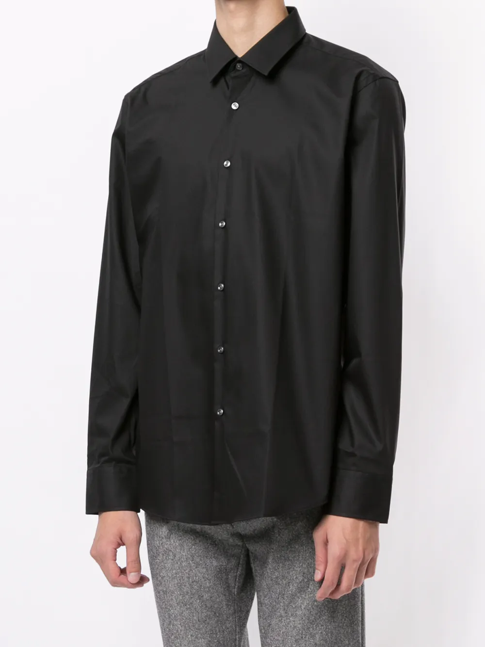 фото Boss однотонная рубашка