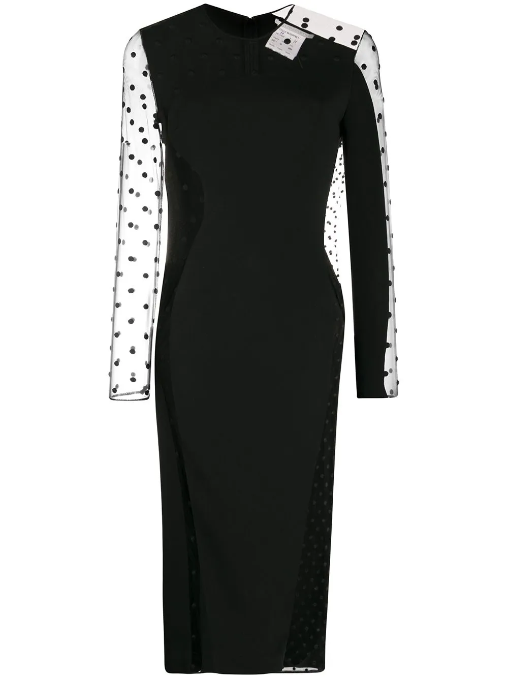 

Stella McCartney Arielle polka-dot sheer midi dress - Black