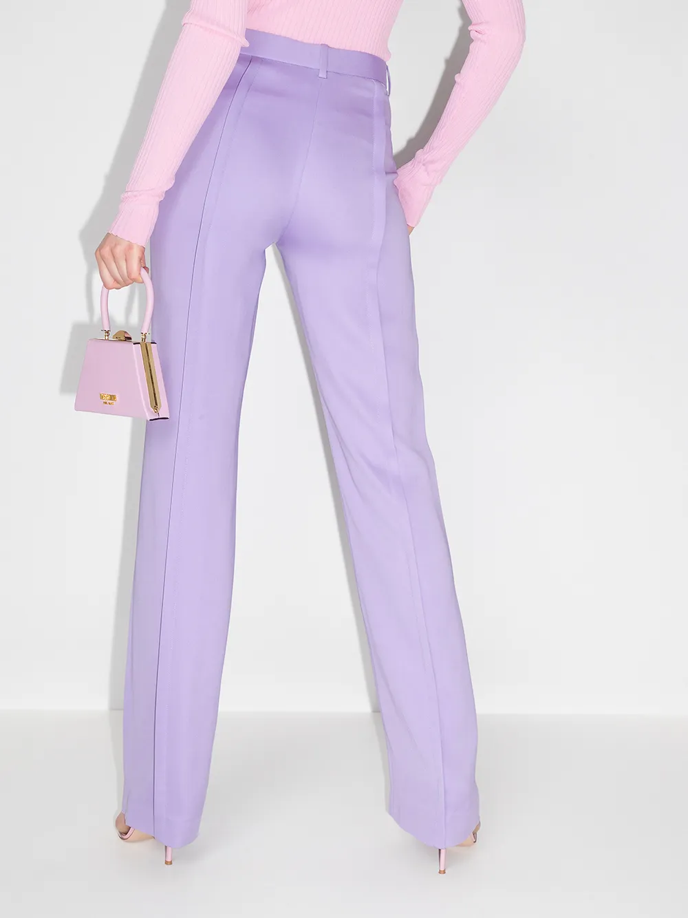 фото Versace прямые брюки с завышенной талией