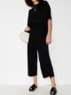 St. Agni wide-leg cropped linen trousers