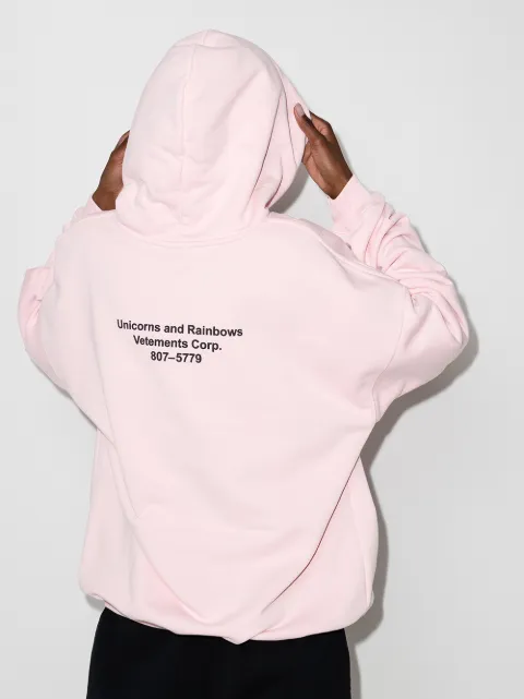 vetements unicorn hoodie