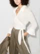 Image 2 of St. Agni side tie fastening wrap blouse