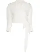 Image 1 of St. Agni side tie fastening wrap blouse