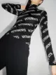 Image 2 of VETEMENTS logo print roll neck top