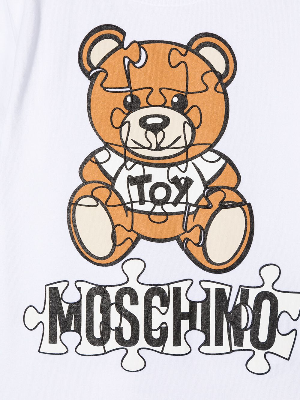 фото Moschino kids толстовка с принтом teddy bear