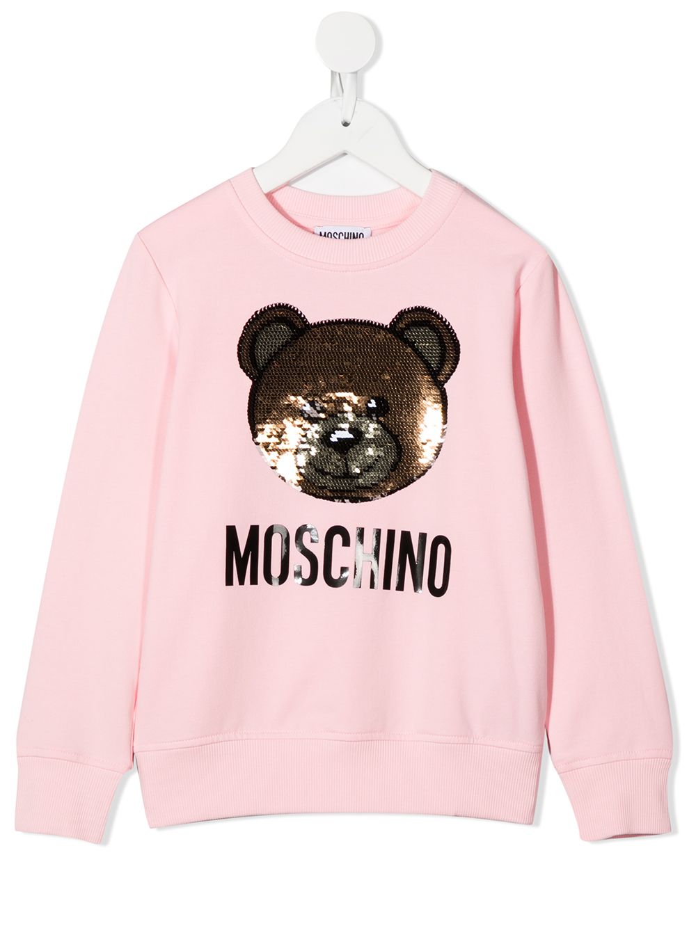 фото Moschino kids толстовка teddy bear с пайетками