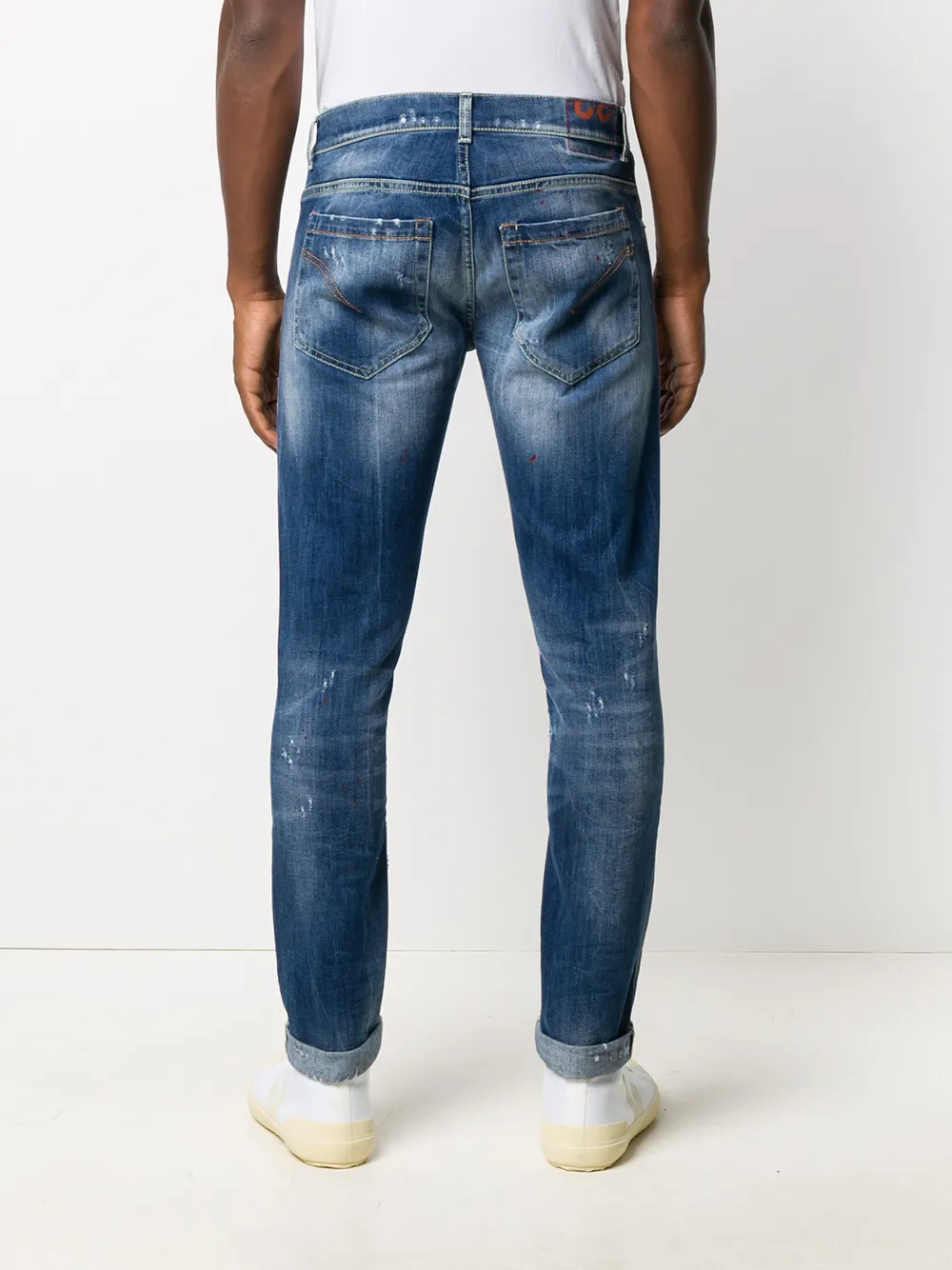 DONDUP Slim-fit jeans Blauw