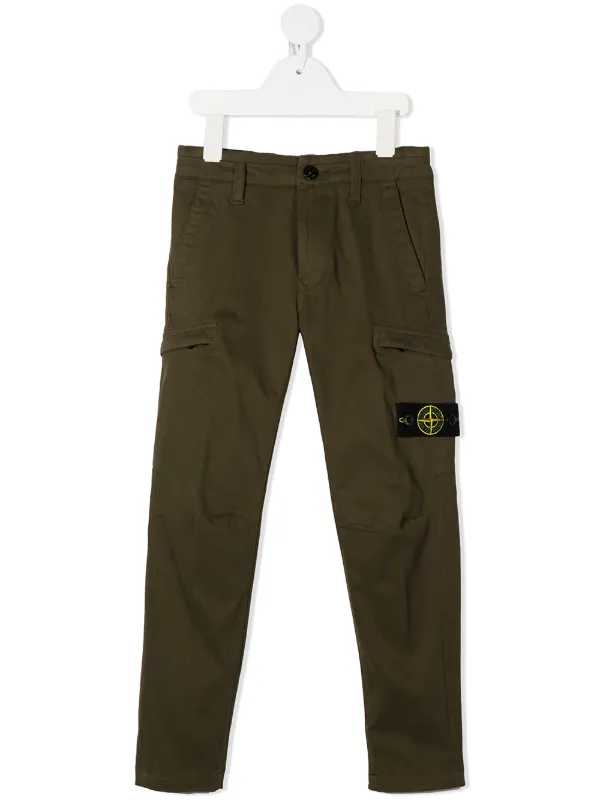 green stone island cargo pants