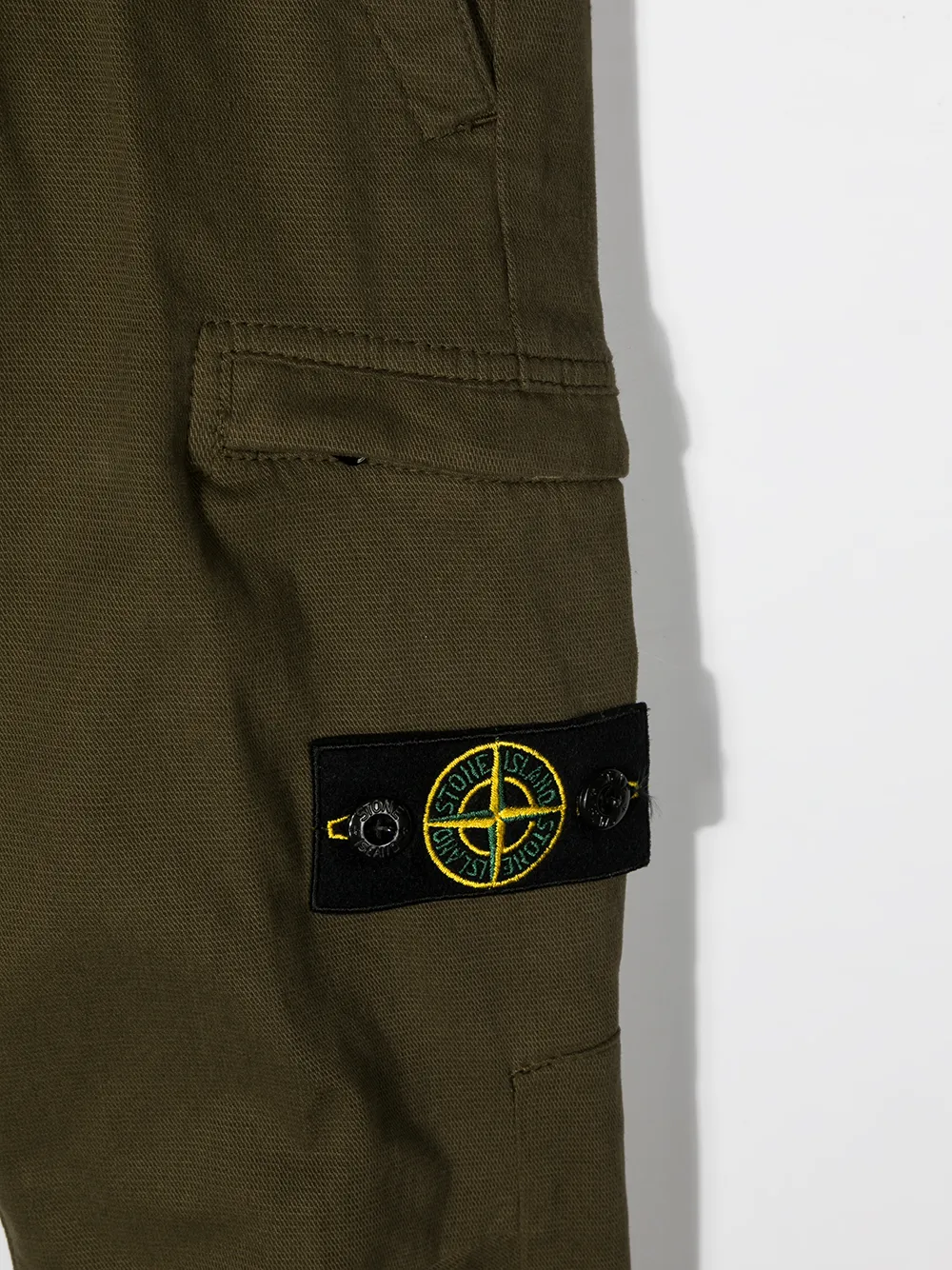 фото Stone island junior брюки карго с нашивкой-логотипом