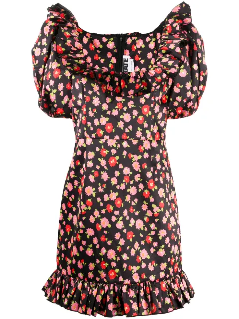 ROTATE BIRGER CHRISTENSEN floral print puff-sleeve dress