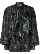 Image 1 of Erdem floral-print tied-neck blouse
