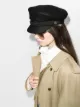 Image 2 of Saint Laurent felt baker boy cap