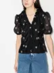Image 2 of Shrimps floral embroidered blouse