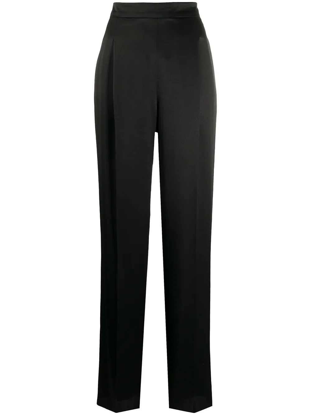 Max Mara pantalones palazzo con tiro alto | negro | Image 1