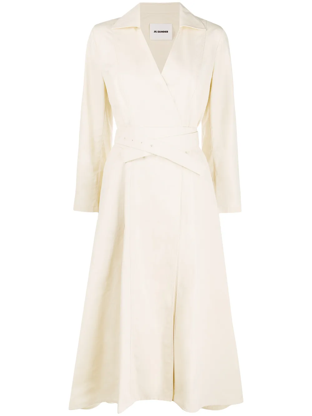 фото Jil sander платье с запахом и поясом