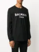 Balmain logo-print cotton sweatshirt