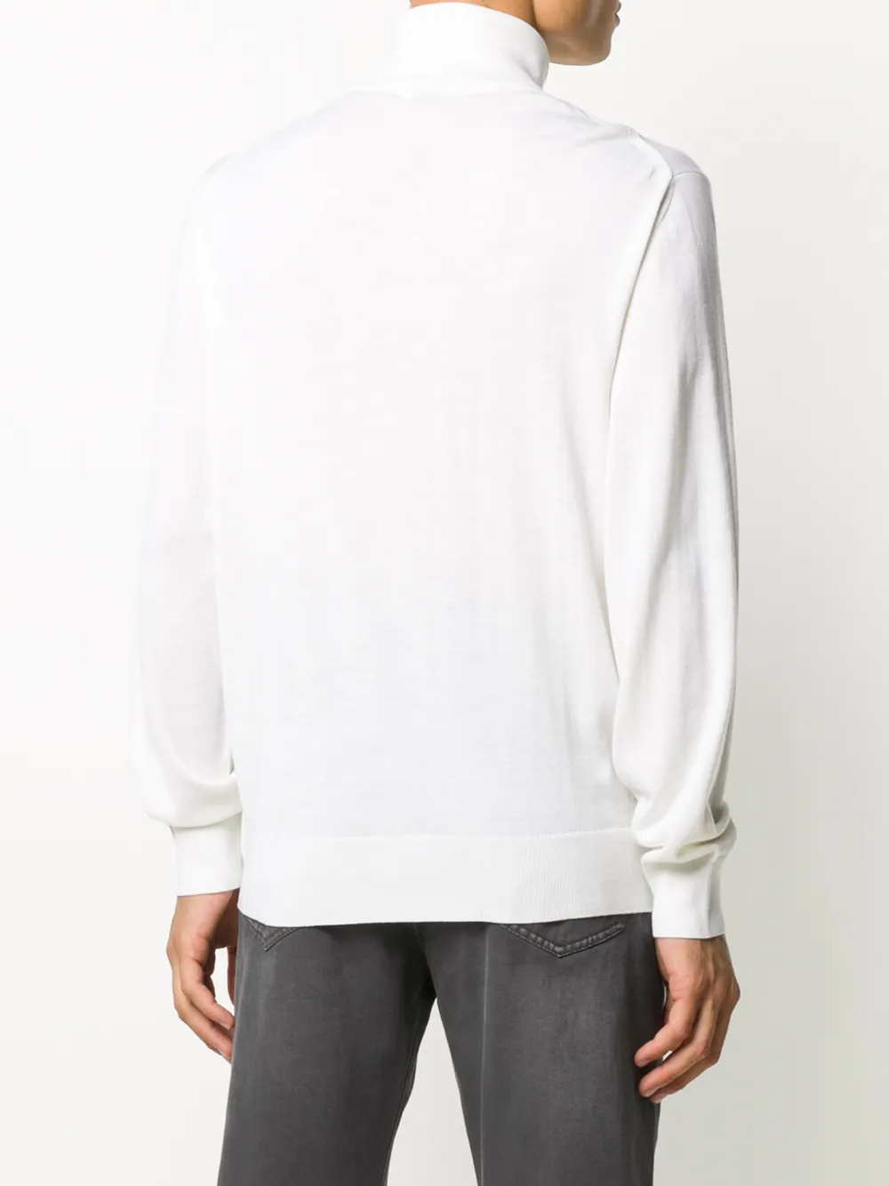 Zegna Fijngebreide coltrui Wit